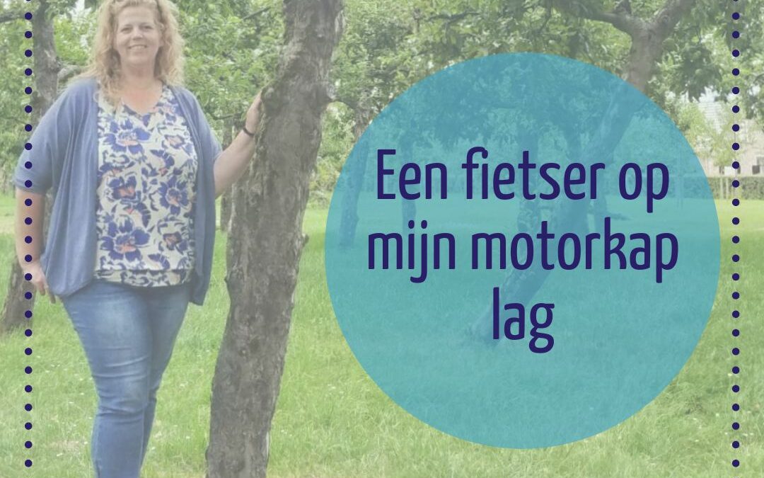 Sinds dat die fietser op mijn motorkap lag