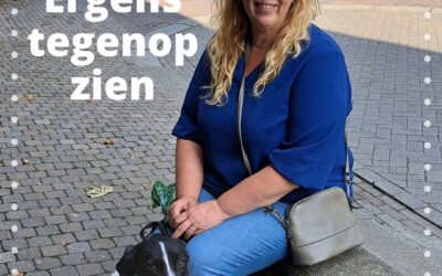 Ergens tegenop zien